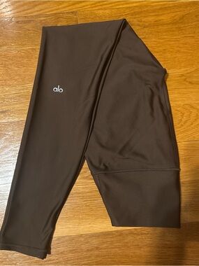 Alo Airlift Winter Warm High-Rise Brown Leggings